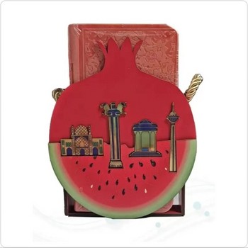 دیوان حافظ پالتوئی چرم انار و هندوانه( کد 110275)